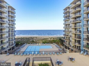 Expansive Sun Terrace, overlooking pool.