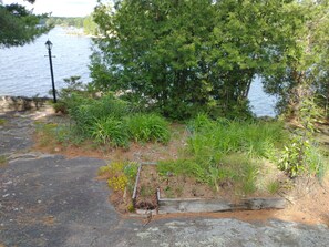 Gardens  and stone walkways across entire property 