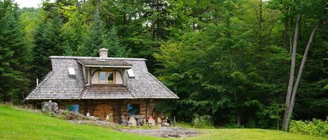 Manns Hill Cabin, Littleton, NH often called the Hobbit House.