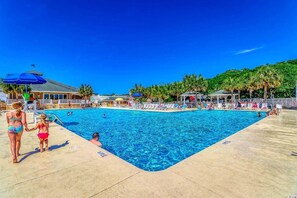 Now that's a giant pool!   Open much of the year - huge indoor pool open always.