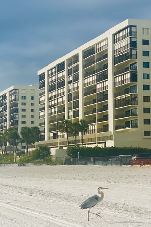 view of building from beach 