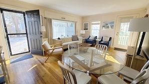 Main living area with dining area and living room