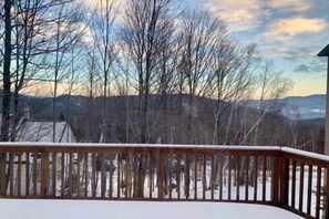 Back deck in winter