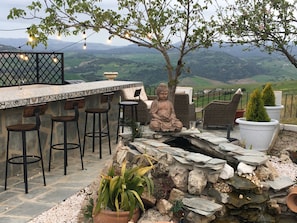 Outdoor Kitchen, Bar & Terrace with breathtaking views