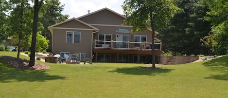 View of back of the house from the lake