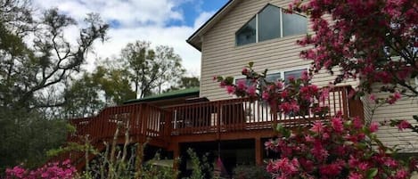 Front, river-view side of house.