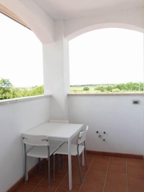 Studio with covered terrace