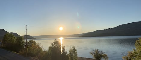 Vue sur la plage ou l’océan