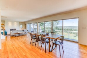 Dining  and living room with beautiful panoramic views