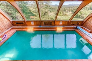 Indoor heated pool- 4 ft deep