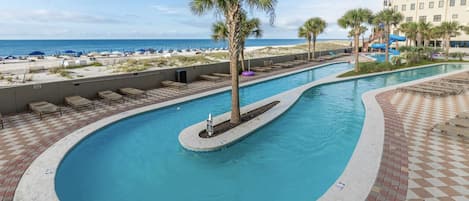 Lazy River with Beach View