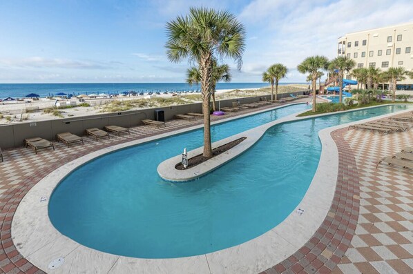Lazy River with Beach View