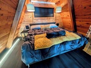 Loft King Bed with smart TV