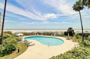 Oceanfront deck.