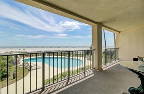 Oceanfront deck.