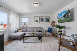 Living Room with 55" Smart TV