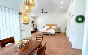 This spacious studio sleeps two comfortably.
