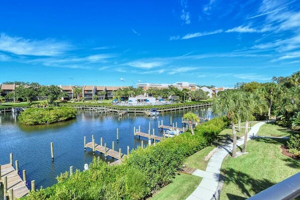 Breathtaking view of our private canal