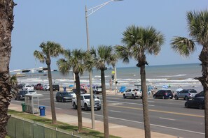 View to East from balcony, looking out at "Babe's Beach"