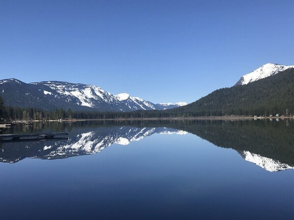 Spring at Fish Lake - come and fish, relax in the hot tub and enjoy the views!