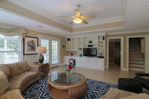 First living room on the middle floor