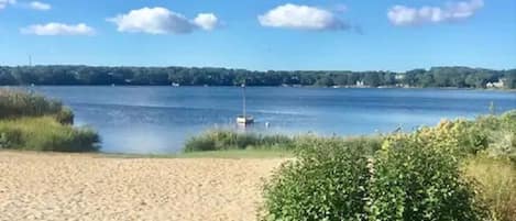 Deeded beach rights to a private beach minutes from the house.