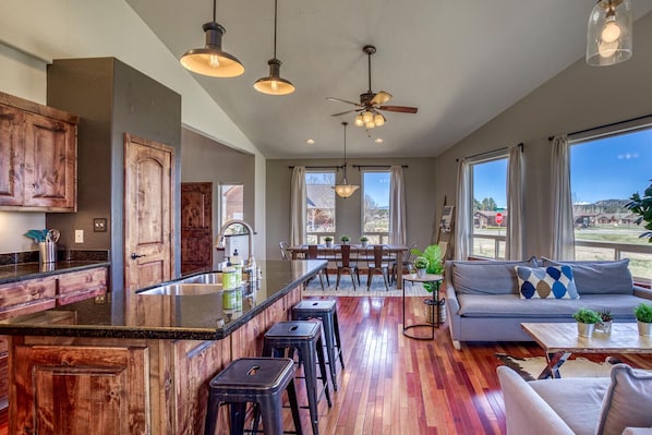 extra seating at the kitchen island