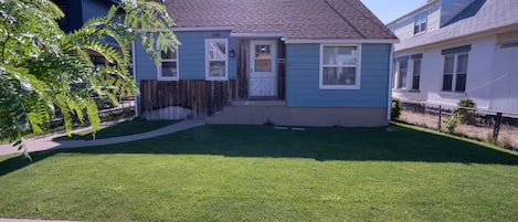 Front of cute cottage house.