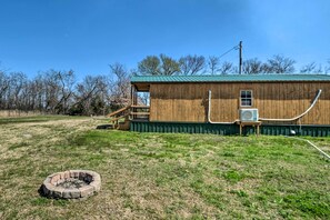 Cabin Exterior | Fire Pit | On 1 Acre of Land