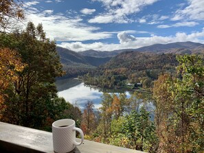 Morning coffee on the deck