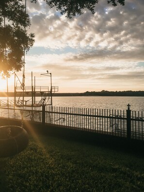 Backyard view. Watch the sunrise from the backyard. 