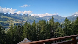 Vue depuis le balcon de l'appartement