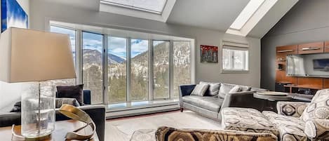 Living room with beautiful views