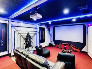 Enjoy your favorite shows and movies in our Destination Starship Theater