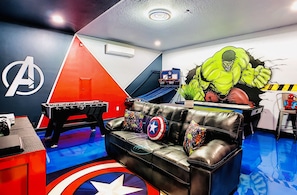 Welcome to Avengers Game Room: Foosball, Basketball, Air Hockey, PS4, XboxOne