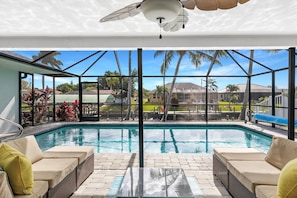 Welcome to Palms Over Water Villa - A Beautiful 3/2 Home w/Heated Pool & Large Lanai!