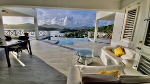 Large terrace and infinity pool