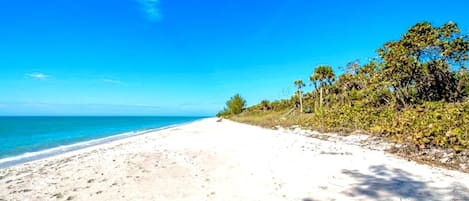 Miles and miles of walkable beach