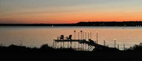 Dock at night