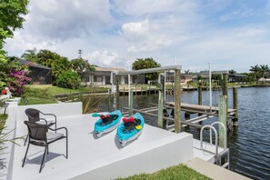 Vacation rental with kayaks