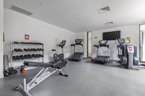 Easy access to this gym area.