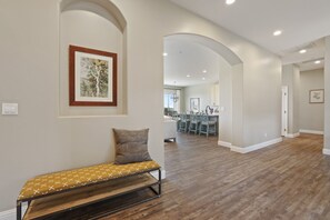 Welcome to your home away from home, richly appointed spaces with high ceilings