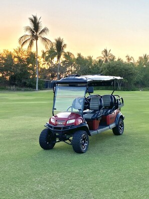 6 Seater Golf cart Included in your rent