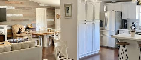 View of Living Room and Kitchen