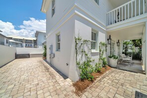 Private parking in driveway  that will fit up to 2 cars.
