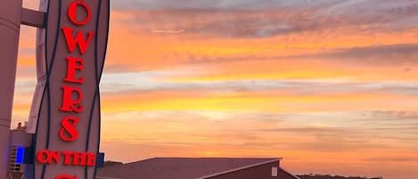 Sunset from the balcony