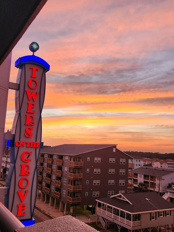 Sunset from the balcony
