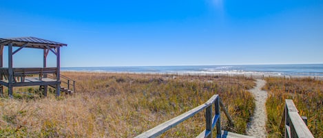 Vista para a praia ou o mar