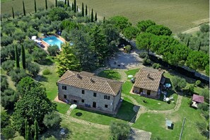 Farmhouse seen from above