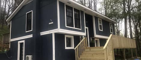 Blue House on a Hill